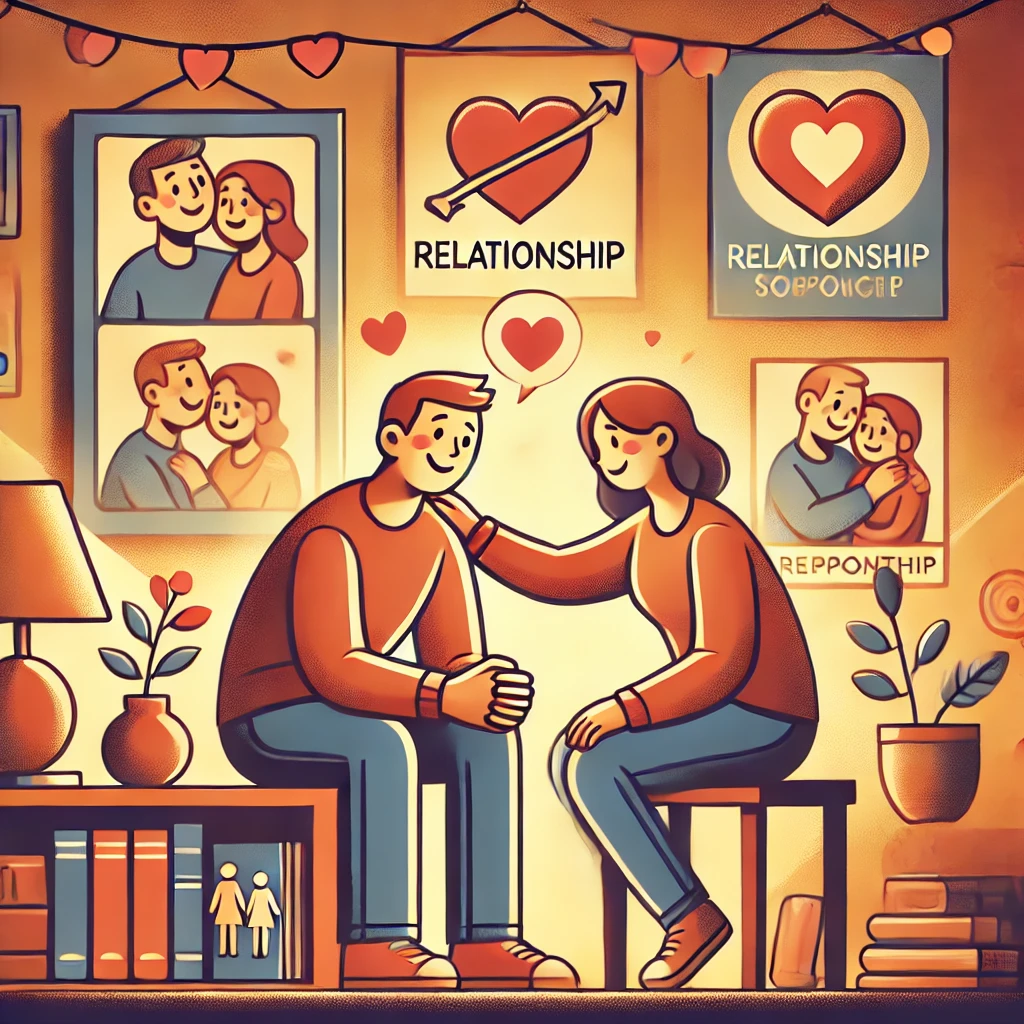DALL·E 2025-03-27 12.06.11 - A warm and emotionally connected character in a cozy home environment, engaged in a moment of bonding—sharing a laugh, comforting someone, or having a