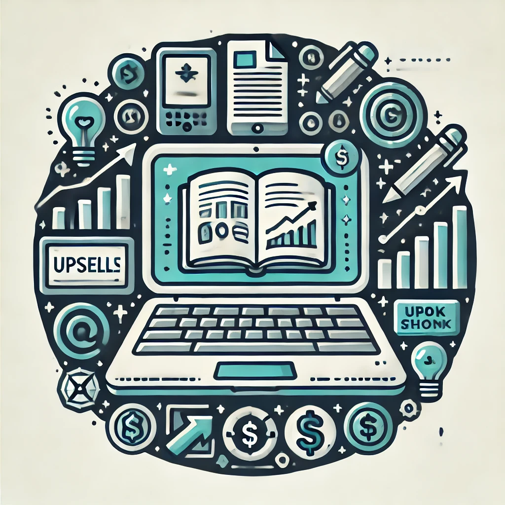 DALL·E 2025-03-31 13.56.51 - A stylized digital icon in a flat, modern style with bold outlines and a clean teal, gray, and white color scheme. The central element is a laptop scr